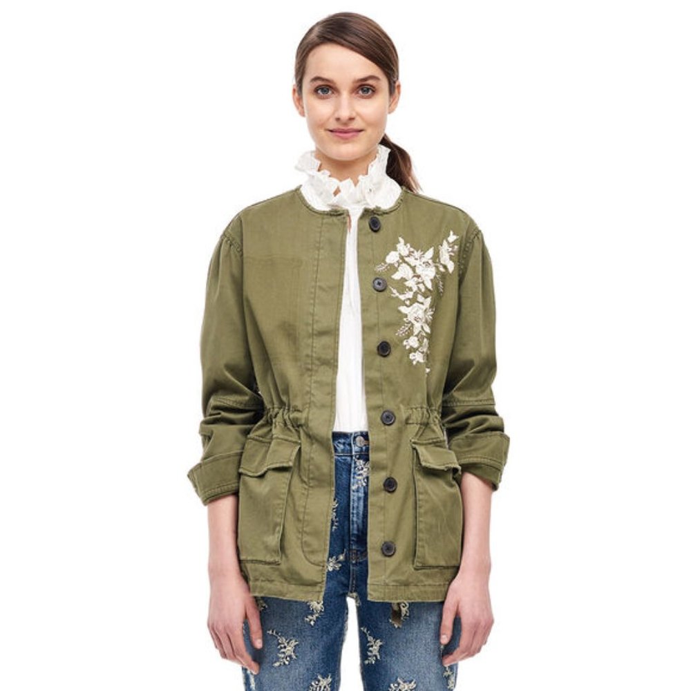 Rebecca Taylor La Vie Twill Trooper Jacket